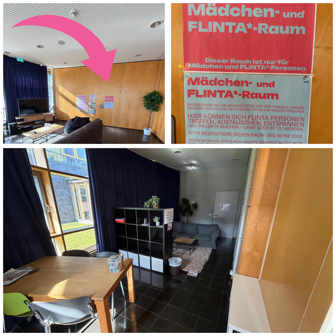 Bilder vom Flinta-Raum im Jugendzentrum Rhen